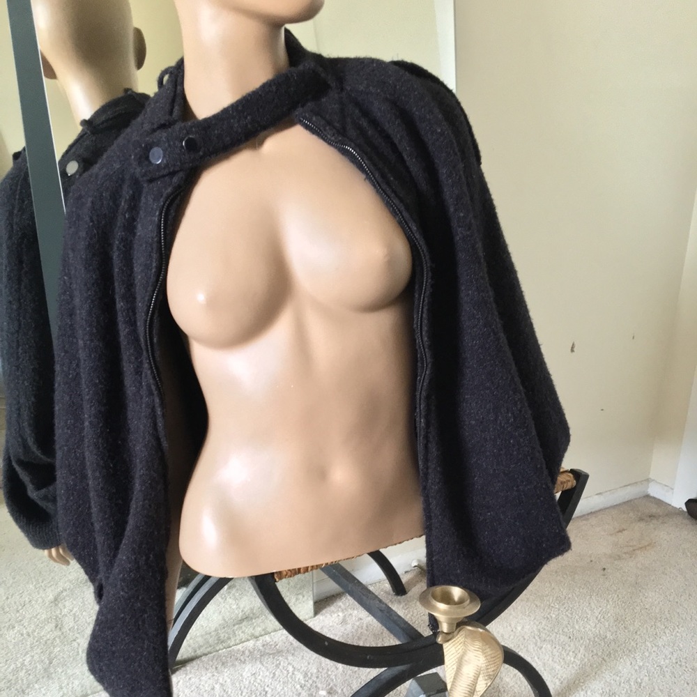 BCBG Max Azria wool cape batman